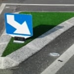 rond point gazon synthetique