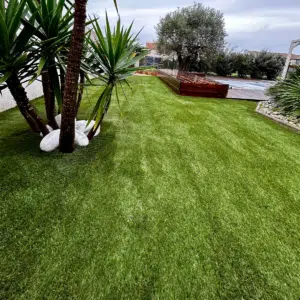 Chantier gazon synthétique Grenade de chez Green Avenue France
