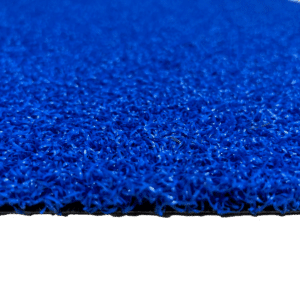 Gros plan gazon synthétique Greenplay bleu