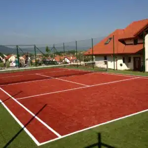 Court de tennis gazon synthetique 20 mm