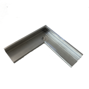 Angle pour volige aluminium 25 mm pour gazon synthétique